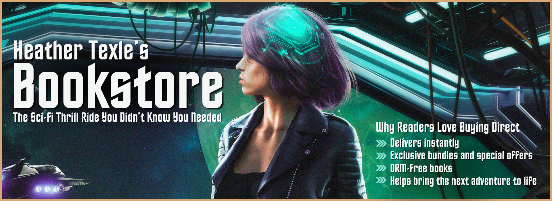 Heather Texle's direct bookstore featuring ebooks, audiobooks, and book bundles.