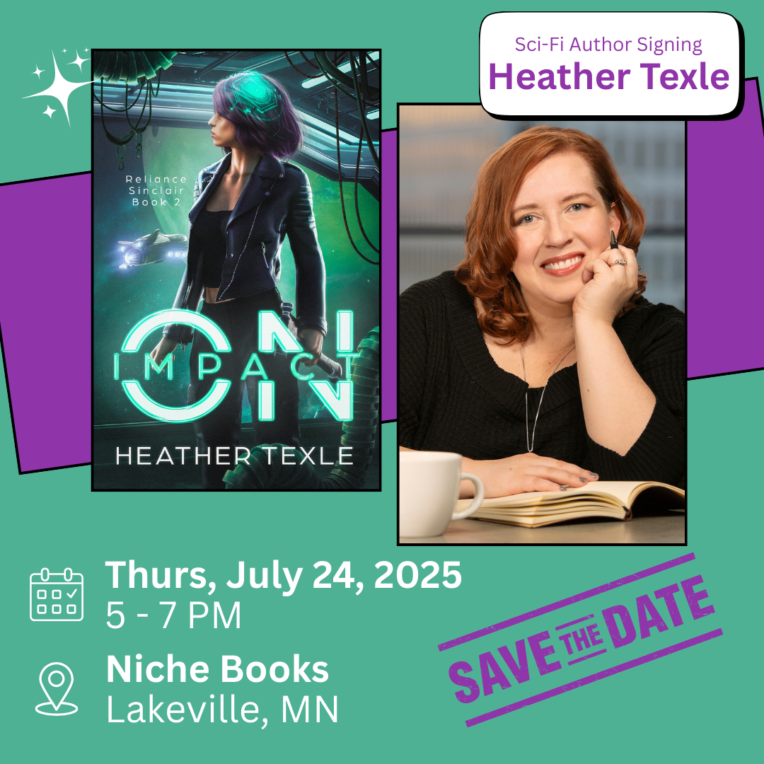 Signing at Niche Books on 7/24/25