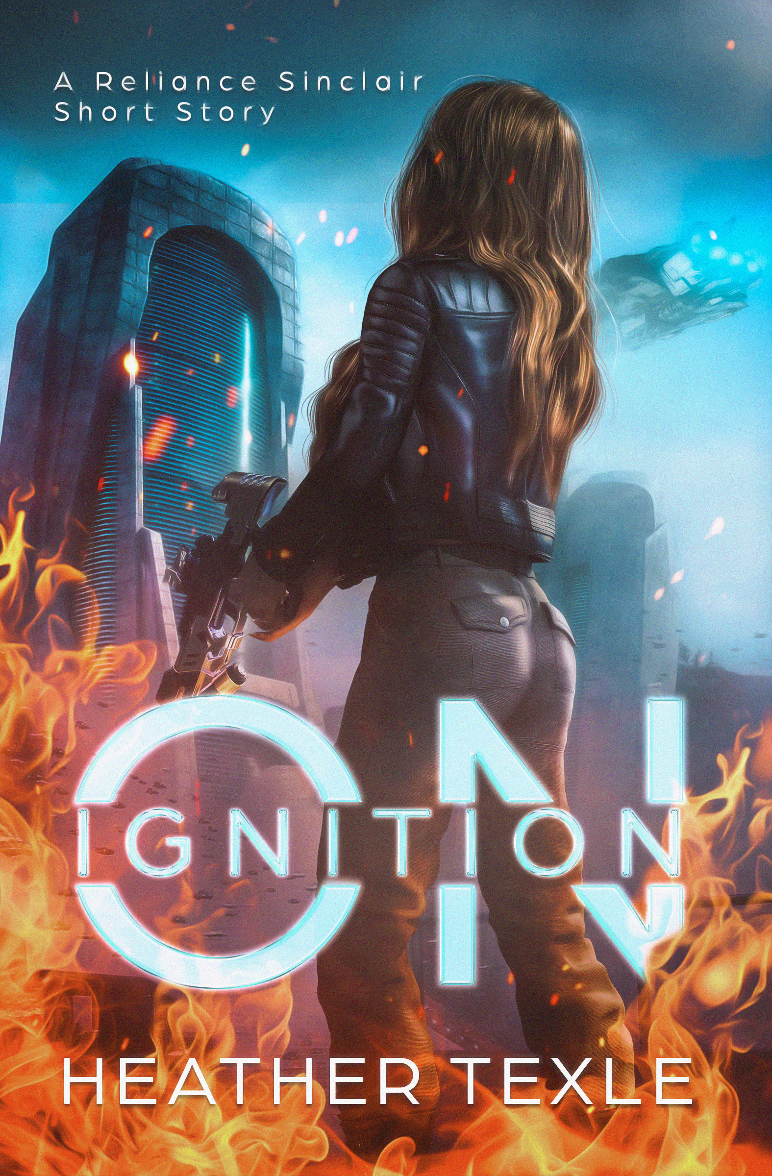 Cover of On Ignition, a prequel in the Reliance Sinclair science fiction thriller series by Heather Texle.