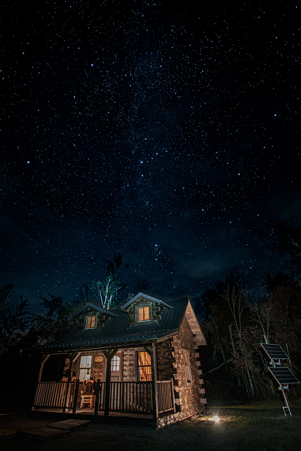 Cabin at Night
