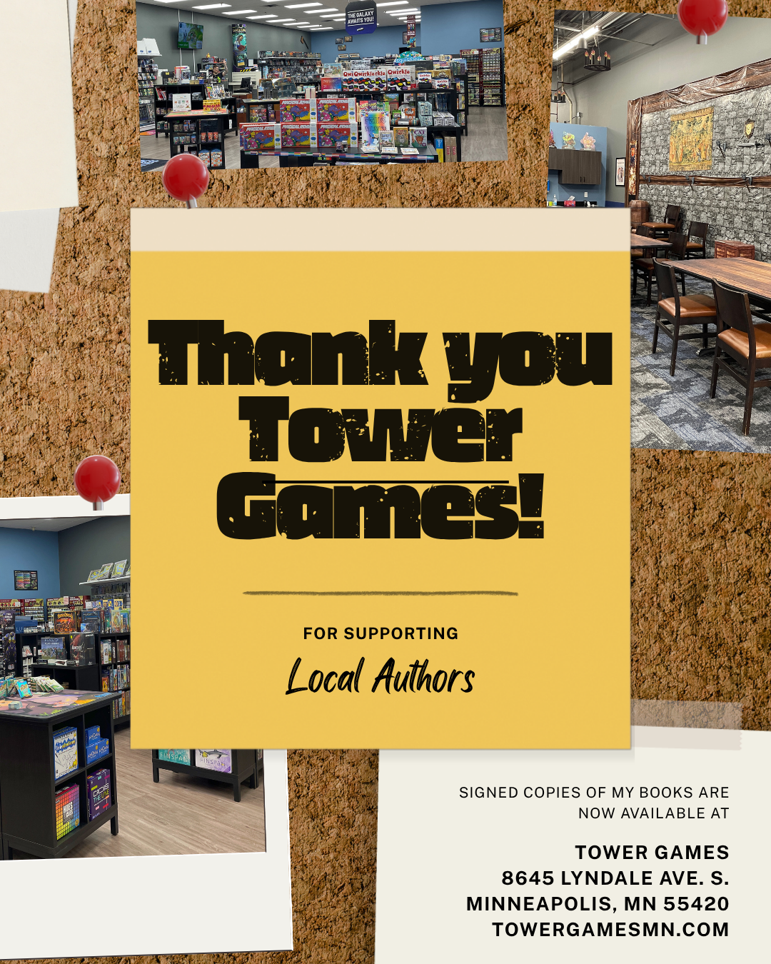 Signed copies of Heather Texle's books now available at Tower Games